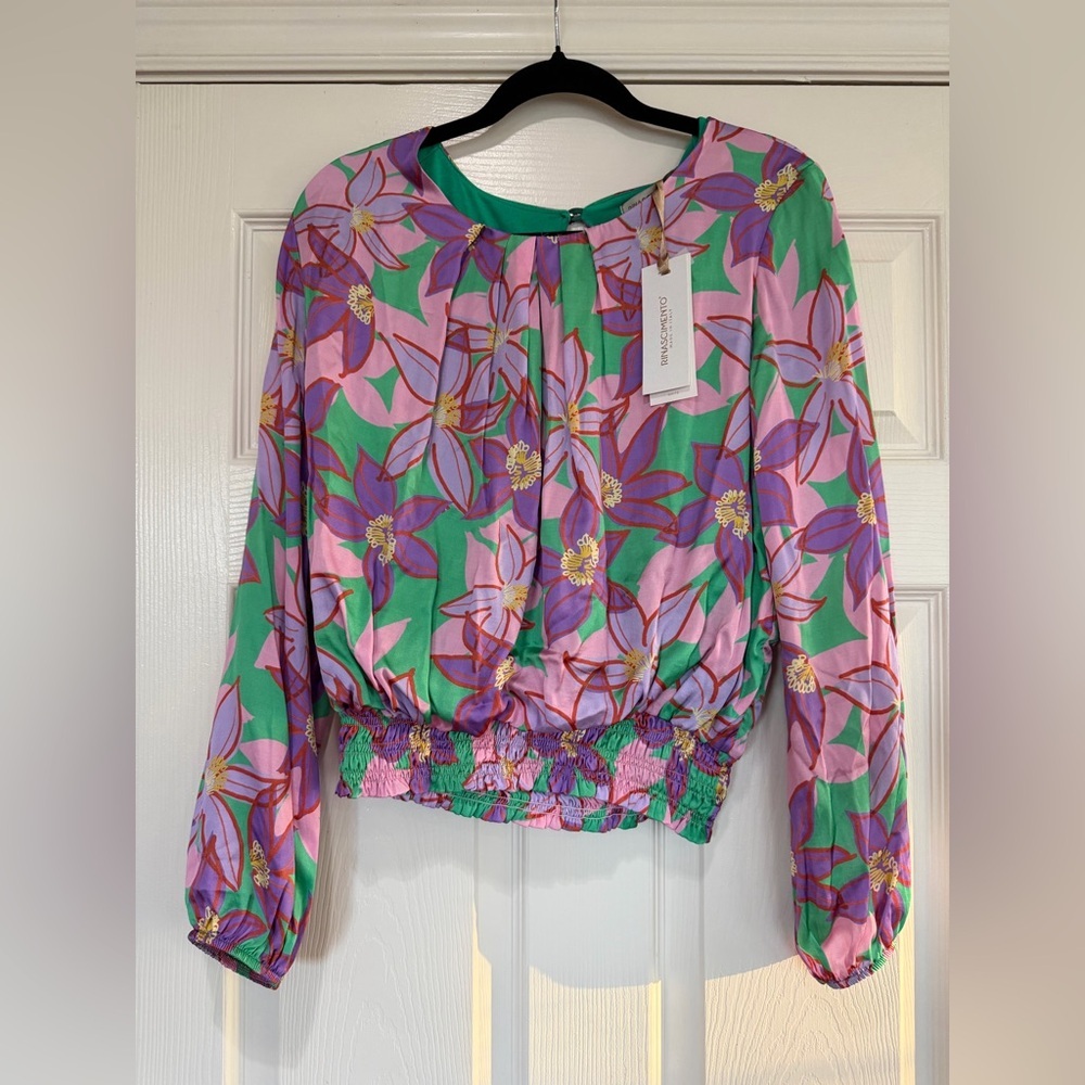 Rinascimento Floral Blouse NWT